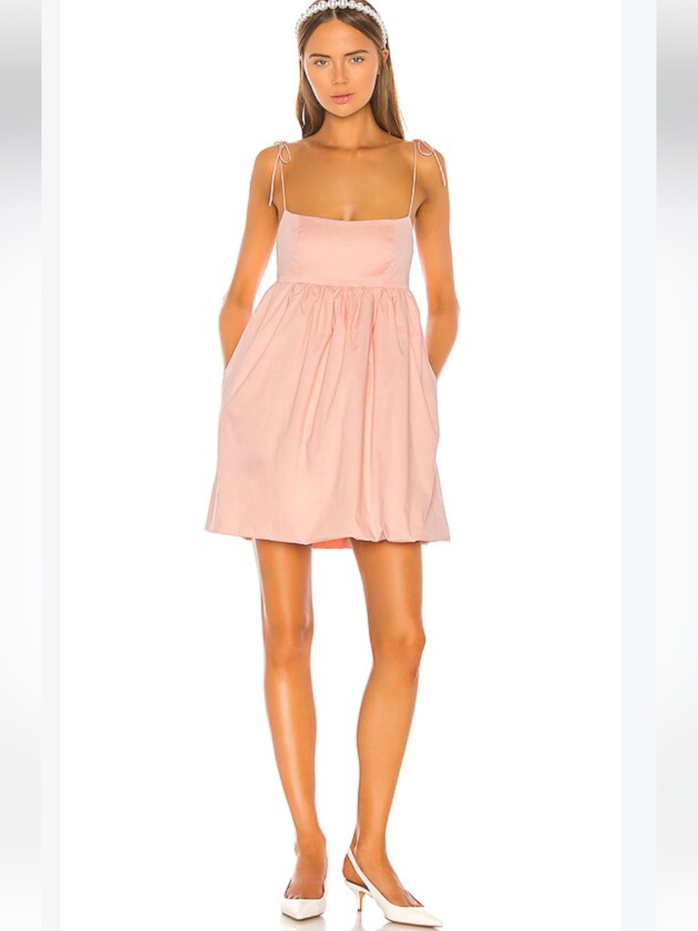 LPA Daria Dress In Baby Pink